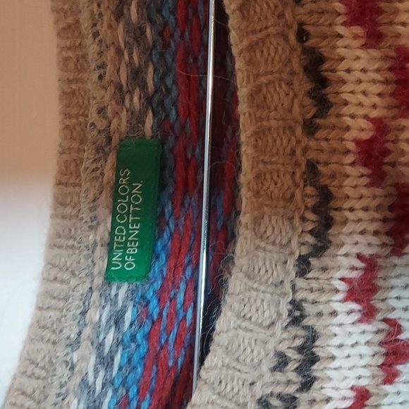 United Colors Of Benetton Fair Isle Wool Alpaca Sweater - Picture 4 of 11